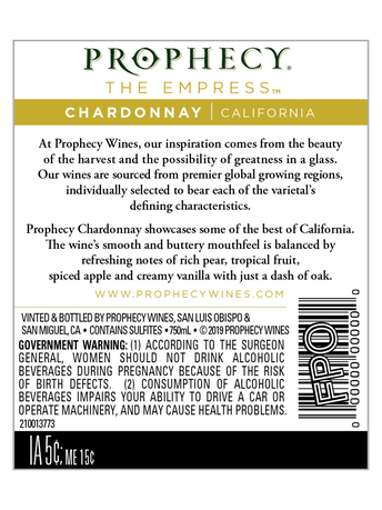 Prophecy Chardonnay V18 750ML image number 4