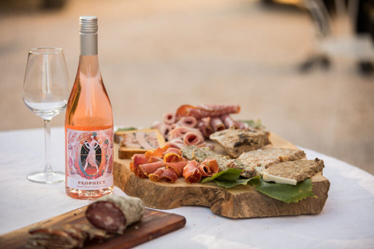 Charcuterie & Cheese Board with Prophecy Rose